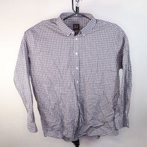 Jos. A. Bank Blue Button Down Dress Shirt Long Sleeve Mens Size 2XL